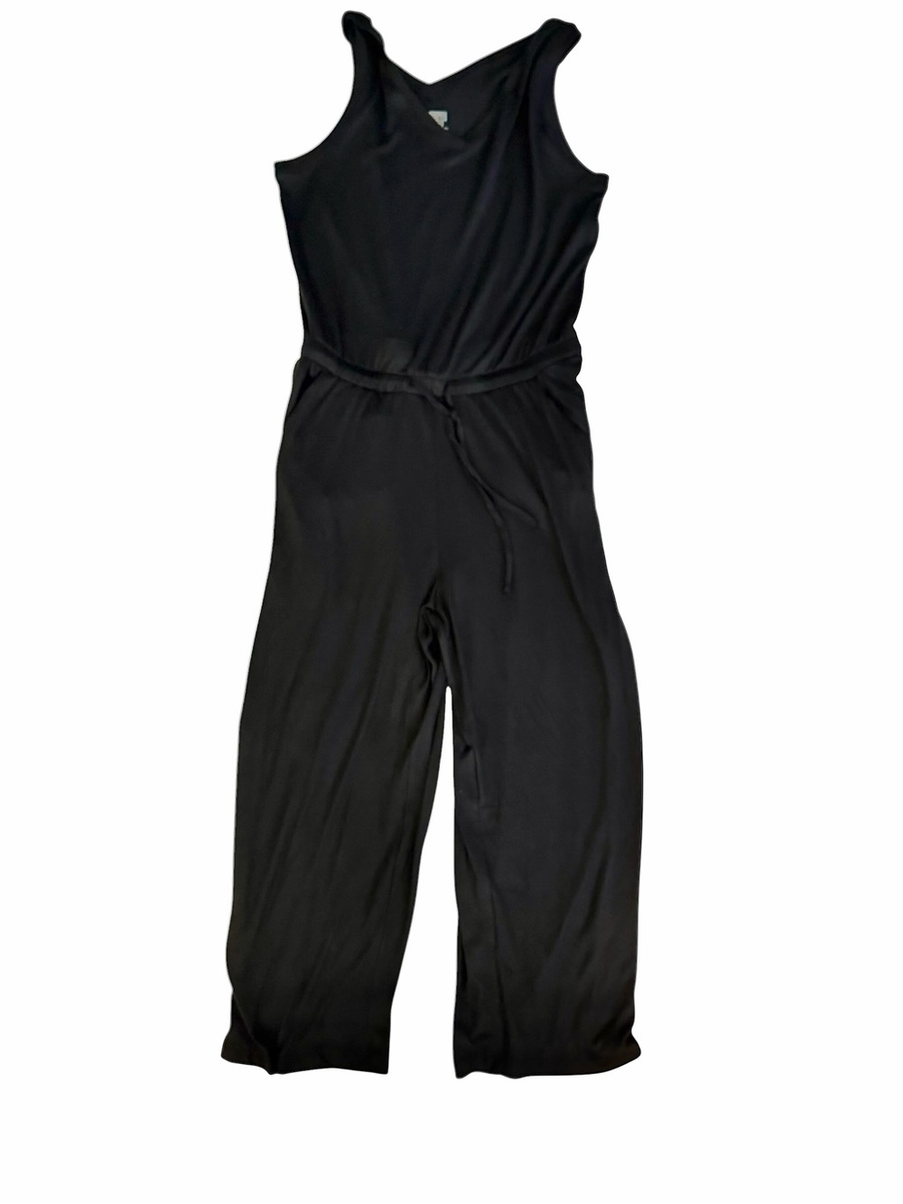 32 Degrees Cool One-Piece Jumpsuit Women’s Medium Black Drawstring Waist Overall